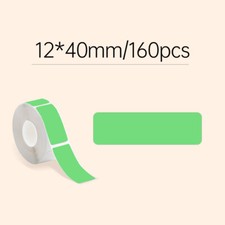 1 Roll Colored Self-Adhesive Thermal Label Printer Paper 12x40mm for D30 P11 Q1 picture