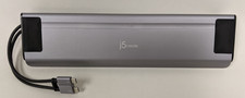j5create JCD552 USB-C Docking Station Dual 4K HDMI DP Ethernet NVMe Used picture