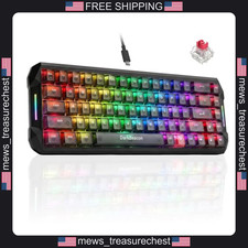 Gaming Mechanical Keyboard 68 Keys RGB Backlit Hall Effect Magnetic Switch picture