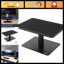 Height Adjustable Ergonomic Monitor & Laptop Riser Stand - Black Desktop Organiz picture