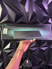 NEW Rii RK907 Ultra Slim Compact Black QRTY USB keyboard in Box picture
