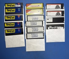 Vintage IBM DOS Floppy Disk Lot 15pcs TaxCut Grammatik Stacker 5.25” picture