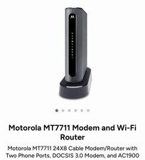 Comcast modem Router Combo Motorola MT7711  WiFi AC1900 Voice 24x8 DOCSIS 3.0 picture