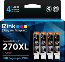 Compatible for Canon PGI-270XL 270XL 270 XL Ink Cartridges, 4 PGBK picture