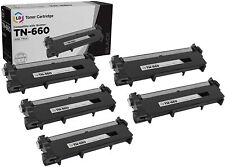 LD  5pk Comp Black Laser Cartridge for Brother Toner TN660 MFC-L2685DW L2740DW picture