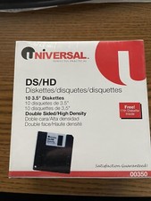 3.5 Floppy Disks New Unopened Box - 11 Disks (Universal Sealed) - Collectors  picture