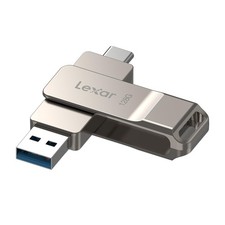 Lexar D40E 128GB Dual USB 3.2 Gen 1 Type-C Jump 128GB, Champagne Silver picture