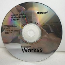 Microsoft Works 9 Installation Software CD OEM 2007 Part X13-66561 picture