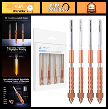 4PCS Quick-Swap 3D Printer Nozzle Kit - 0.4mm, 0.6mm, 0.8mm Copper & Steel Nozzl picture