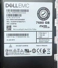 WD Ultrastar SN200 7.68TB Dell Gen3 NVMe U.2 2.5'' SSD 0TS1479 HUSMR7676BDP3Y1 picture