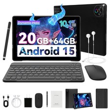 10 inch IPS Tablet Android 15 GMS 16GB RAM 64GB WiFi6 Bluetooth5.3 Widevine L1 picture