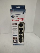 Weltron WSP-600F Metal 6 Outlet Power Strip 750 JOULES, EMI/ Surge Protector picture