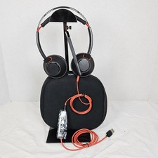 Poly Plantronics Wired USB Headset w/Mic Inline Mute Volume+Case Used Working picture