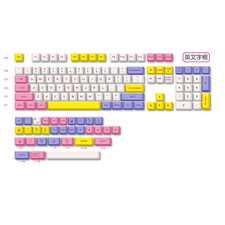 126 Keys XDA Profile Dye Sublimation PBT Keyboard Keycaps Ice Cream - picture