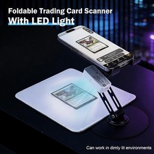 Versatile Trading Card Scanner Stand – 2-in-1 Holder with Adjustable LED Light picture