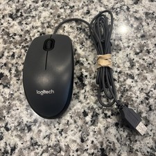 TESTED Logitech M100 Wired Optical USB Computer Mouse Black  M-U0026 810-005640 picture