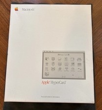 1987 Apple Macintosh HyperCard Software Box Sealed Disks Manuals Receipt picture