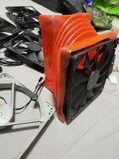CPU Cooler pc computer 2x 140mm 5x 120mm Fans and a cpu fan hood lot kit bundle picture