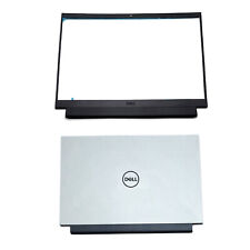 New For Dell G15 5510 5511 5515 LCD Rear Back Cover 0W9XD4 W9XD4 White+ Bezel US picture