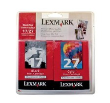 Twin Pack #17, #27 Black and Color Moderate Use Print Cartridges picture