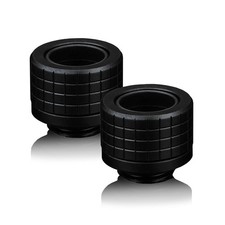 Thermal Grizzly DeltaMate HT14 Fitting for Rigid Tubing, 14mm OD, Black, 2pk picture