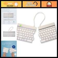 Ergonomic Split Keyboard - Anti-Carpal Tunnel, Bluetooth 5.0, 2-Part Design, QWE picture