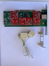 Asterisk TDM410P Full/Low Profile PCI Card FreePBX Dahdi 3 FXO/1 FXS VoIP PBX picture