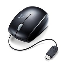 Sanwa Direct Type-C Mouse Wired Retractable [Android Smartphones and Tablets] picture