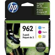 New Genuine HP 962 Cyan Magenta Yellow Ink Cartridges No Box Exp. 2/2025 picture