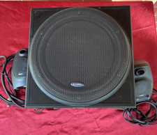  Rare Labtec LCS-2424 multimedia stereo computer speakers system picture