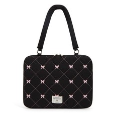 Cute Bow Laptop Case Coquette 13-15 Inch Puffy Sleeve 13-14inch, Black picture