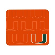 Mouse Pad, Fabric, University of Miami Standard/Mascot Repeat picture