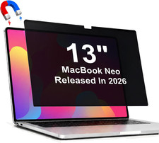 Magnetic Privacy Screen for Macbook Neo 13 Inch (2026, A18 Pro), Removable anti picture