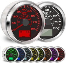7 Backlight Universal GPS Speedometer 0-120Km/h 0~80MPH 85MM Speed Gauge picture