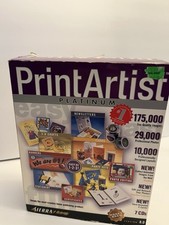 Sierra Home Print Artist Platinum 8.0 Desktop Publishing Software 7 CD Set picture