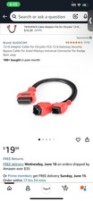 12+8 Adapter Cable for Chrysler FCA 12 8 Gateway Security Bypass Cable for Au... picture