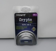 Integral 32GB Crypto Dual FIPS 140-2 USB 2.0 New, Sealed Packaging picture