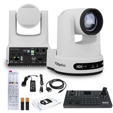 PTZOptics Move 4K PTZ Camera with 12x Zoom (White) (PT12X-4K-WH-G3) + SuperJoy picture