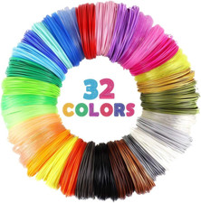 32 Colors 3D Pen PLA Filament Refills, Each Color 10 Feet, Total 320 Feet, Pack picture