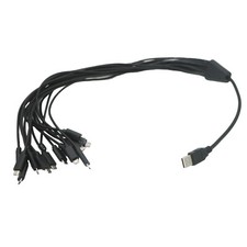 USB 2.0 A Male to Multi Micro USB Male 16 in 1 Splitter Charging Cable Android picture