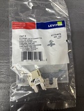 Leviton 61110-RW6 Extreme QuickPort Connector, CAT 6, White - 50 Pack picture