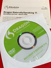 Dragon Naturally Speaking RECORDER EDITION 11.0 Disc and Quick Card 2010 picture