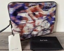 PAUL SMITH BLURRED CYCLISTS SMALL PADDED iPAD CASE BNWT picture
