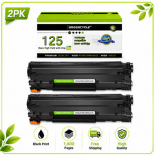 2 Pack CRG-125 For Canon 125 Toner Cartridge ImageCLASS MF3010 LBP6000 LBP6030w picture