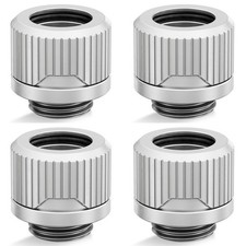 EKWB EK-Quantum Torque HDC-12  12mm OD Compression Fitting, Satin Titanium - 4PK picture