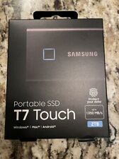 Samsung T7 Touch 2TB Portable External SSD - Black MU-PC2T0K - 1050MB/s - NEW picture