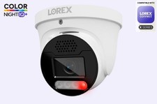 NEW Lorex Connect X5 4K PoE Turret Dome Camera Color Night IQ+ - CNE01P-1TW-AB1 picture