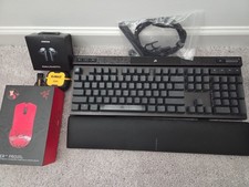 Corsair k70 max, Razer viper v3 pro faker edition with Galaxy buds3 pro picture