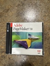 Adobe PageMaker 7.0 for Windows/Mac 2 Disc Set Windows Upgrade with Serial # picture