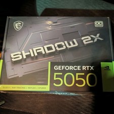 MSI GeForce RTX 5050 8G SHADOW 2X OC Graphics Card, 8GB GDDR6, DPx3, HDMIx1, DLS picture